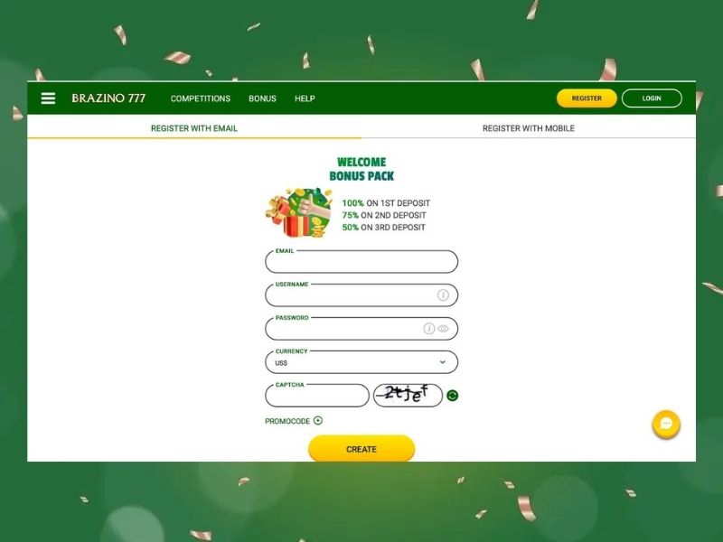 Guida dettagliata alla registrazione